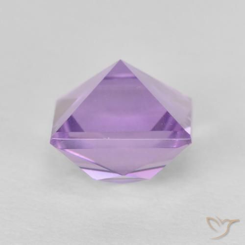 Ametista Violeta rosado Natural 1.25ct, Quadrado, VVS-VS