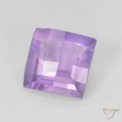 Ametista Violeta rosado Natural 1.23ct, Quadrado, VVS-VS
