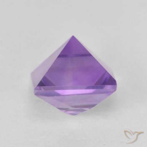 Ametista Violeta médio Natural 1.14ct, Quadrado, VVS-VS
