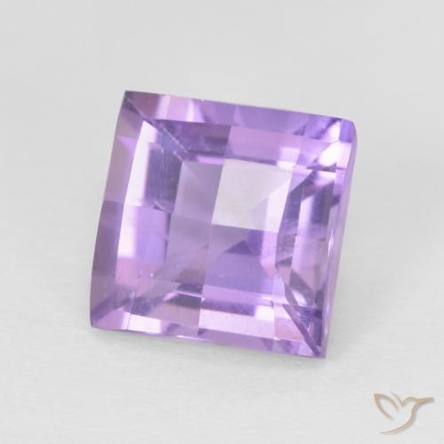 Ametista Violeta rosado Natural 1.86ct, Quadrado, VS