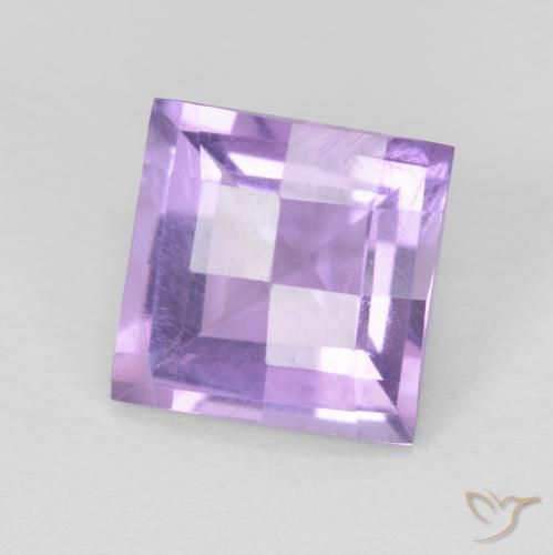 Ametista Violeta médio Natural 1.75ct, Quadrado, VVS-VS
