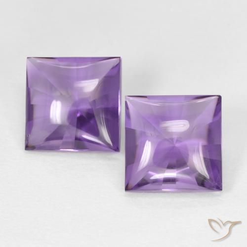 4.38ctw Natural Medium Light-Violet Ametista, Quadrado, Transparente