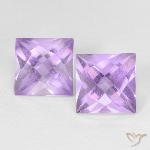 2.49ctw Natural Violeta médio Ametista, Quadrado, VVS-VS