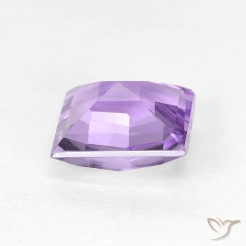 Ametista Violeta médio Natural 1.42ct, Quadrado, SI
