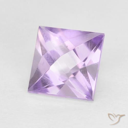 Ametista Violeta médio Natural 1.18ct, Quadrado, VVS