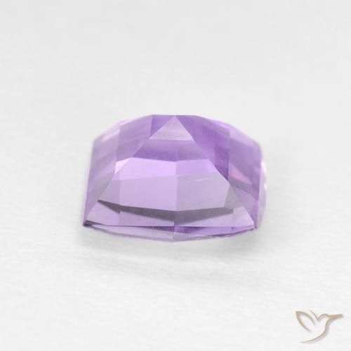 Ametista Violeta Rosado Brilhante Natural 1.08ct, Quadrado, VVS-VS
