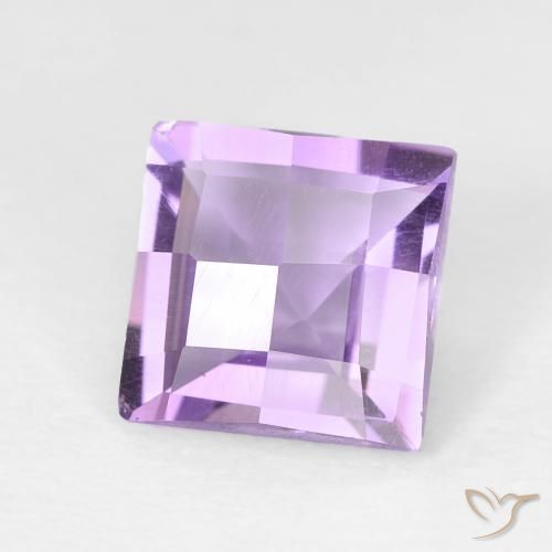 Ametista Violeta médio Natural 1.42ct, Quadrado, VVS-VS