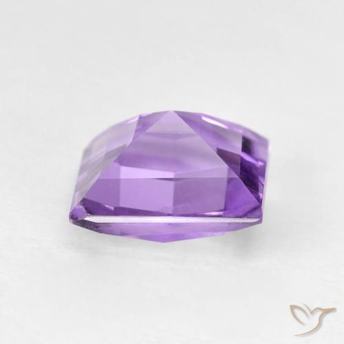 Ametista Violeta médio Natural 1.42ct, Quadrado, VVS-VS