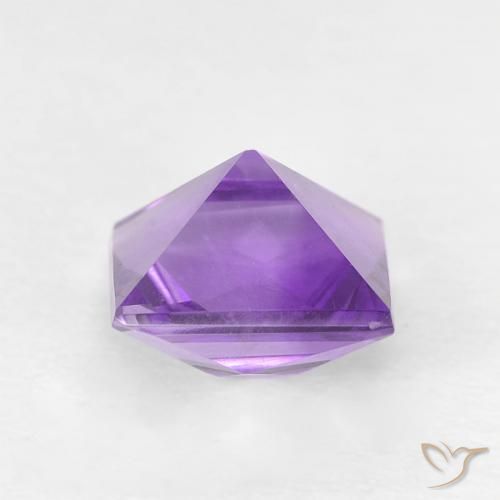 Ametista Violeta médio Natural 1.03ct, Quadrado, VVS-VS