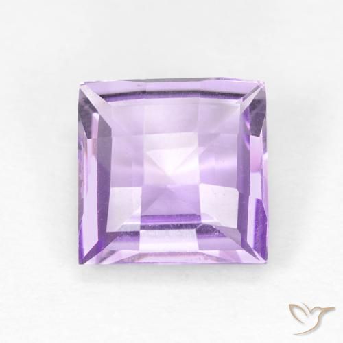 1.56ct Natural Violeta rosado claro Ametista, Quadrado, VVS-VS