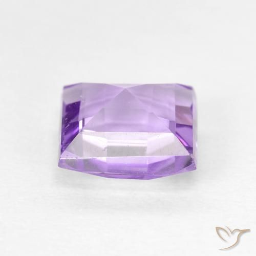 Ametista Violeta rosado claro Natural 1.56ct, Quadrado, VVS-VS