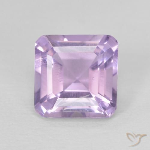 1.02ct Natural Violeta rosado claro Ametista, Corte Esmeralda, VS