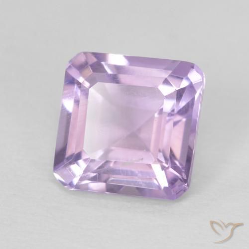 Ametista Violeta rosado claro Natural 1.02ct, Corte Octógono / Esmeralda, VS