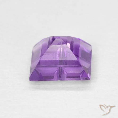 Ametista Violeta Vívido Natural 0.55ct, Quadrado, VVS-VS