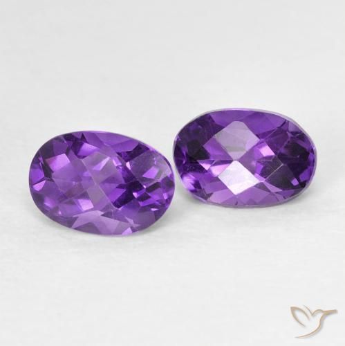 0.91ctw Natural Violeta Profundo Ametista, oval, VVS-VS