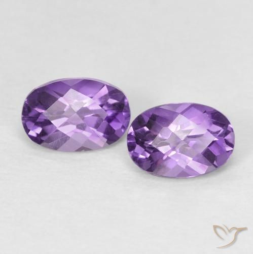 0.89ctw Natural Violeta Intenso Ametista, oval, VS
