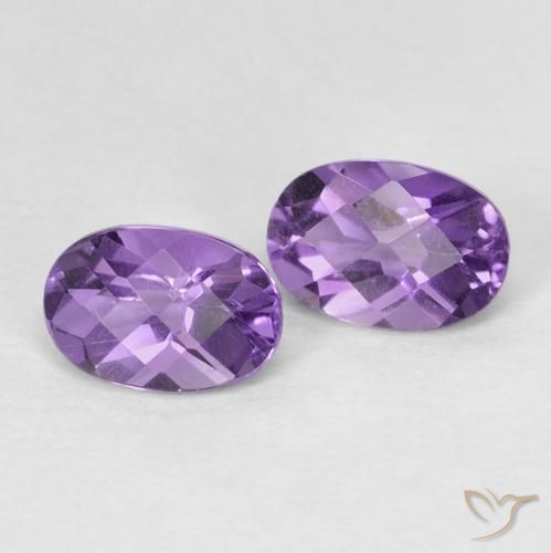 0.93ctw Natural Violeta Intenso Ametista, oval, VS