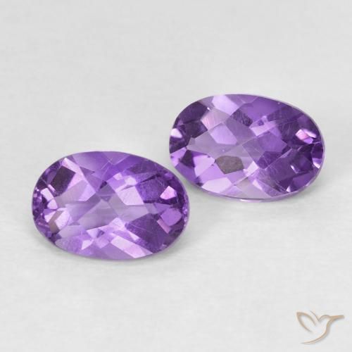 0.92ctw Natural Violeta Intenso Ametista, oval, VS