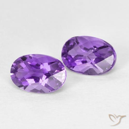 0.95ctw Natural Violeta Intenso Ametista, oval, VVS-VS