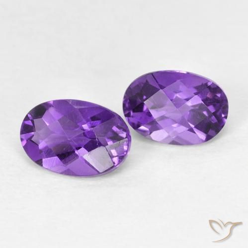 0.96ctw Natural Violeta Profundo Ametista, oval, VVS-VS