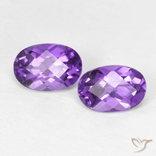 0.90ctw Natural Violeta Vívido Ametista, oval, VS