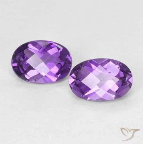 0.90ctw Natural Violeta Intenso Ametista, oval, VVS