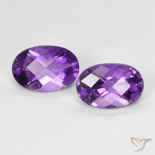 0.88ctw Natural Violeta Vívido Ametista, oval, VVS