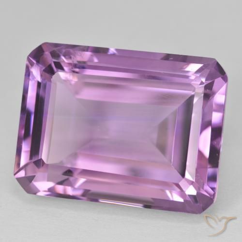 Ametista Violeta Púrpura Natural 24.65ct, Corte Octógono / Esmeralda, VS