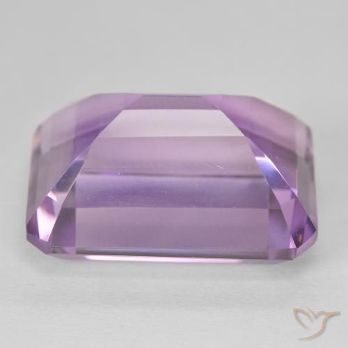 Ametista Medium Light Purplish-Violet Natural 23.96ct, Corte Octógono / Esmeralda, VVS