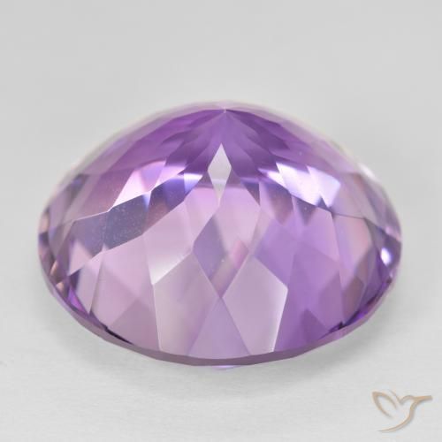 Ametista Medium Light Purplish-Violet Natural 26.41ct, Redondo, VVS