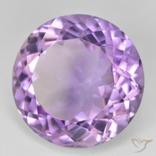 Ametista Violeta médio Natural 26.62ct, Redondo, VVS-VS