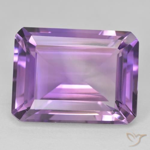 21.90ct Natural Medium Light Purplish-Violet Ametista, Corte Esmeralda, VVS