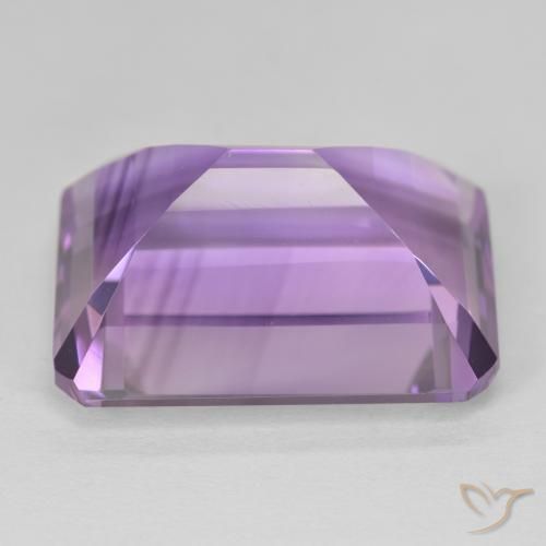 Ametista Medium Light Purplish-Violet Natural 20.89ct, Corte Octógono / Esmeralda, VVS