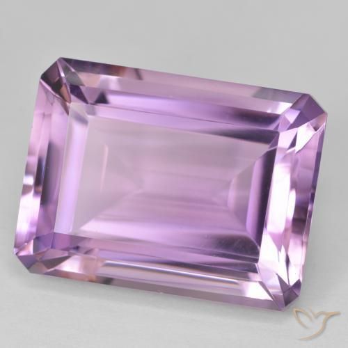Ametista Violeta Púrpura Natural 23.19ct, Corte Octógono / Esmeralda, VVS