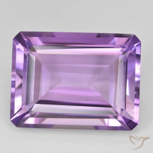 21.40ct Natural Medium Light Purplish-Violet Ametista, Corte Octógono / Esmeralda, VVS, Photo A
