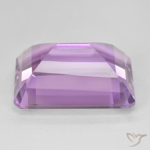 Ametista Medium Light Purplish-Violet Natural 21.40ct, Corte Octógono / Esmeralda, VVS