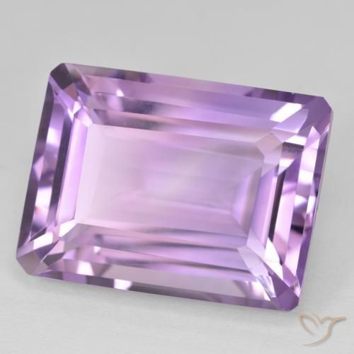 Ametista Medium Light Purplish-Violet Natural 22.77ct, Corte Octógono / Esmeralda, VVS