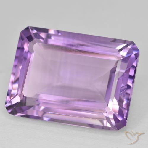 Ametista Violeta Profundo Natural 22.52ct, Corte Octógono / Esmeralda, VVS