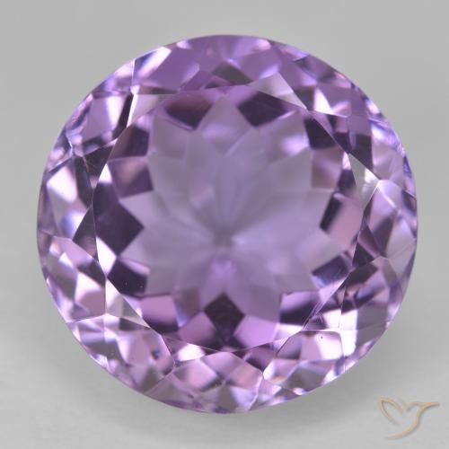 15.81ct Natural Violeta-rosa médio Ametista, Redondo, VVS
