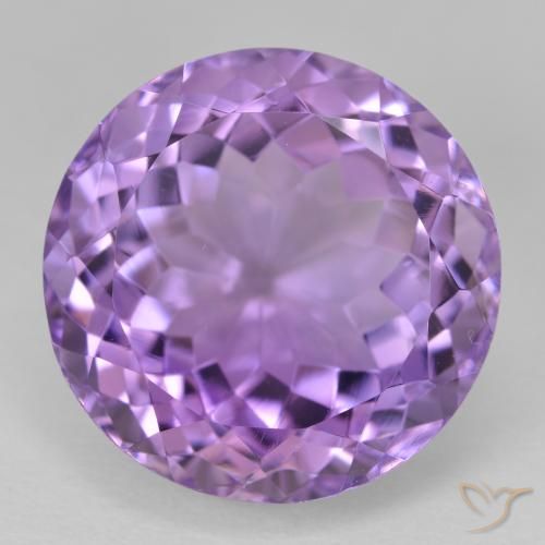 15.16ct Natural Violeta médio Ametista, Redondo, VVS