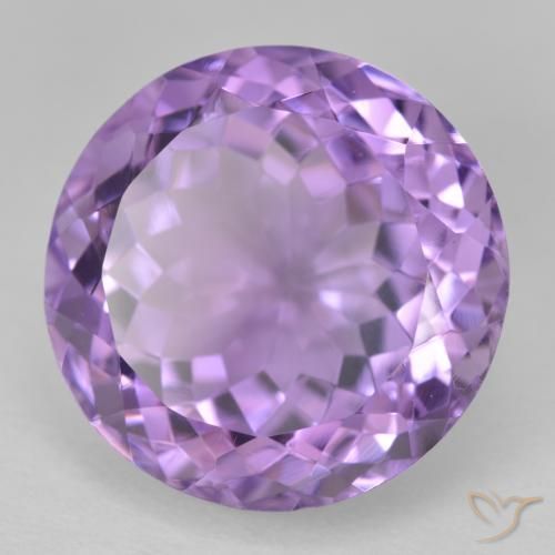 Ametista Violeta médio Natural 15.16ct, Redondo, VVS