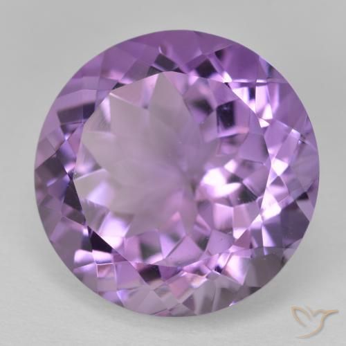 Ametista Violeta-rosa médio Natural 13.46ct, Redondo, VVS-VS