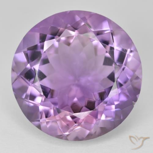 24.79ct Natural Violeta médio Ametista, Redondo, VVS-VS
