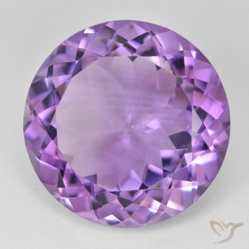 Ametista Violeta médio Natural 23.66ct, Redondo, VVS-VS
