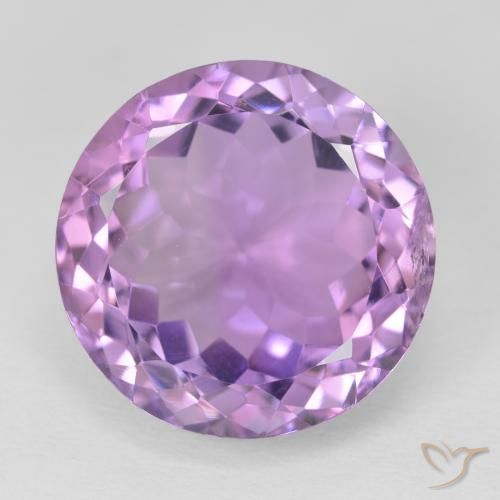 14.19ct Natural Violeta rosado Ametista, Redondo, VS