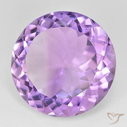Ametista Violeta médio Natural 23.32ct, Redondo, VVS-VS