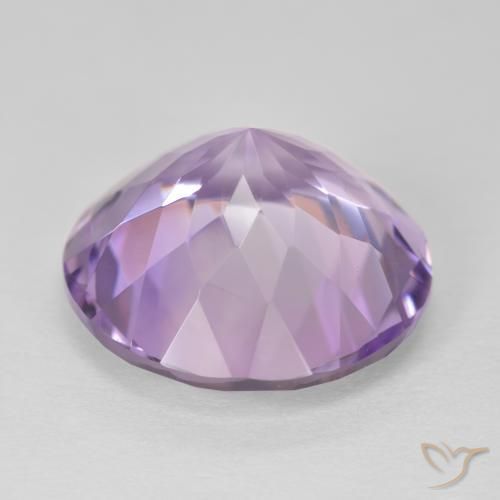 Ametista Violeta rosa médio Natural 12.67ct, Redondo, VVS
