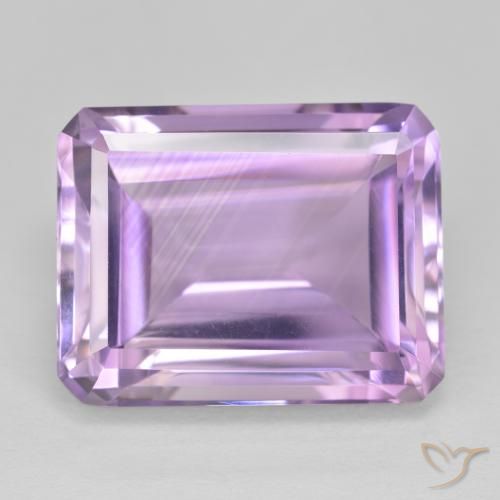 19.73ct Natural Violeta rosa médio Ametista, Corte Esmeralda, VVS