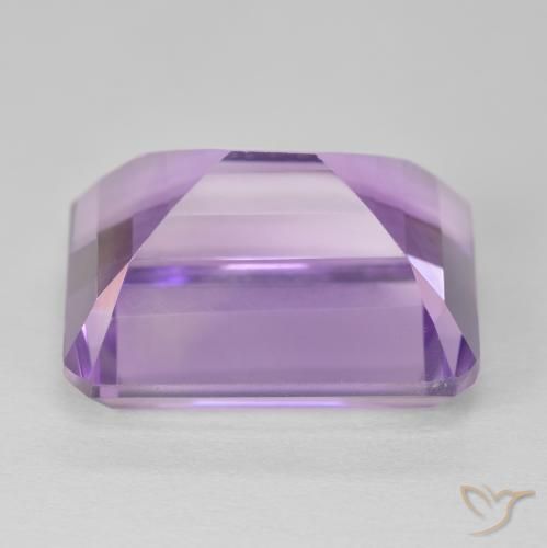 Ametista Violeta rosa médio Natural 19.73ct, Corte Octógono / Esmeralda, VVS