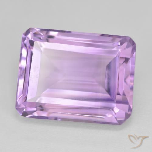 Ametista Violeta médio Natural 19.87ct, Corte Octógono / Esmeralda, VVS